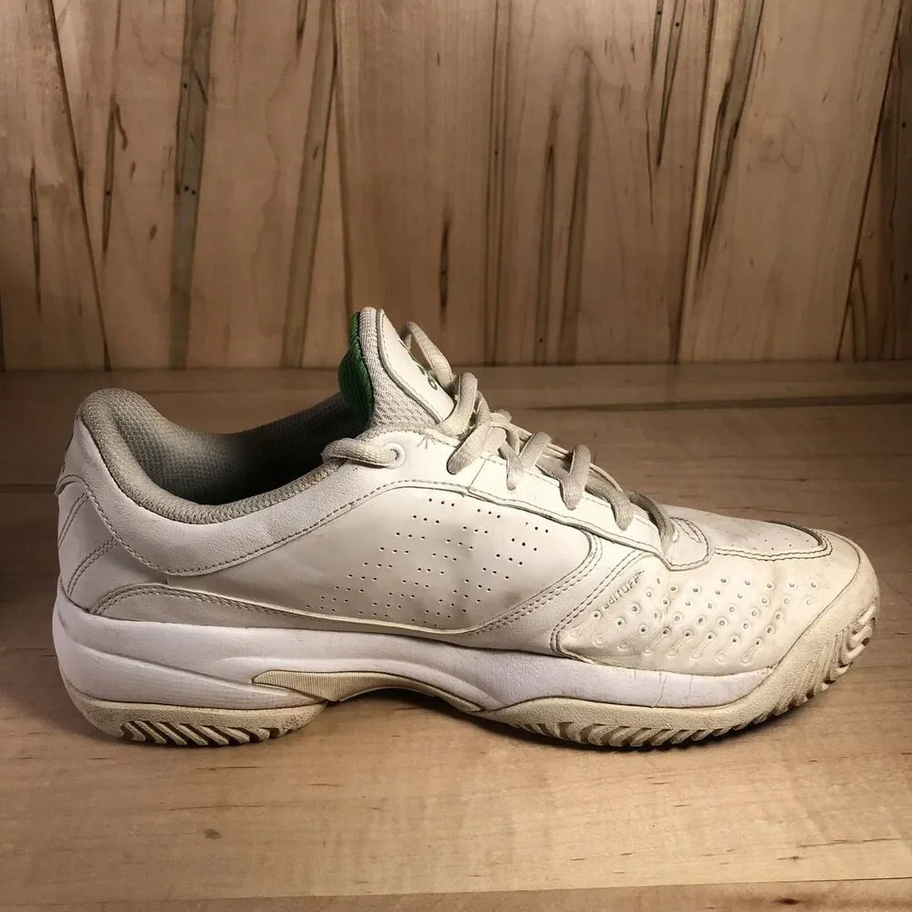 Adidas Bercuda Shoes Size Women's 8.5 White Green Athletic Trainer Sneakers